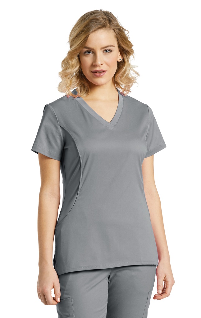 722 Camisa Médica de Mujer Cuello V Allure