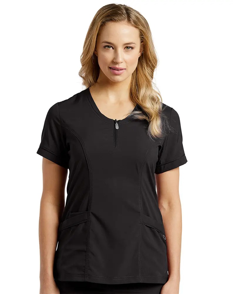 764 FRONT ZIPPER TOP