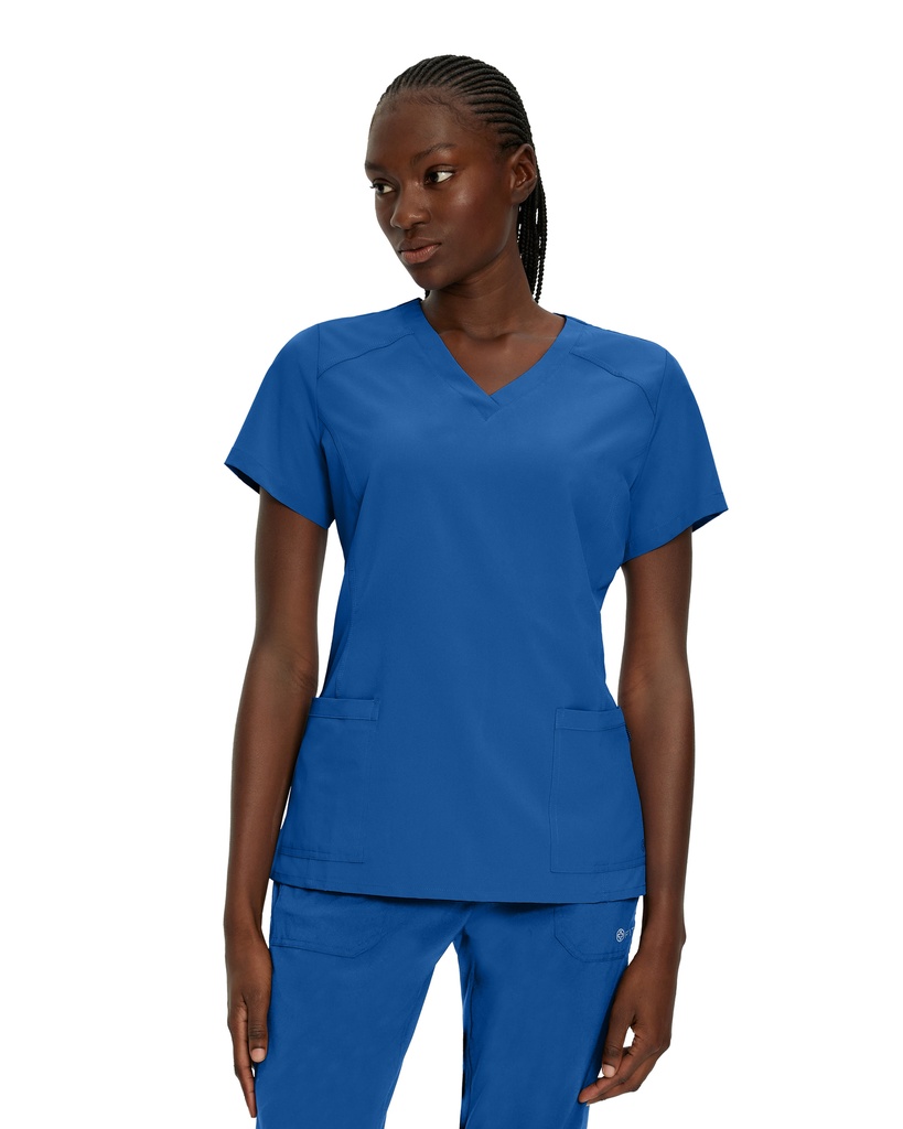 785 Camisa Médica de Mujer Cuello V Dry Fit
